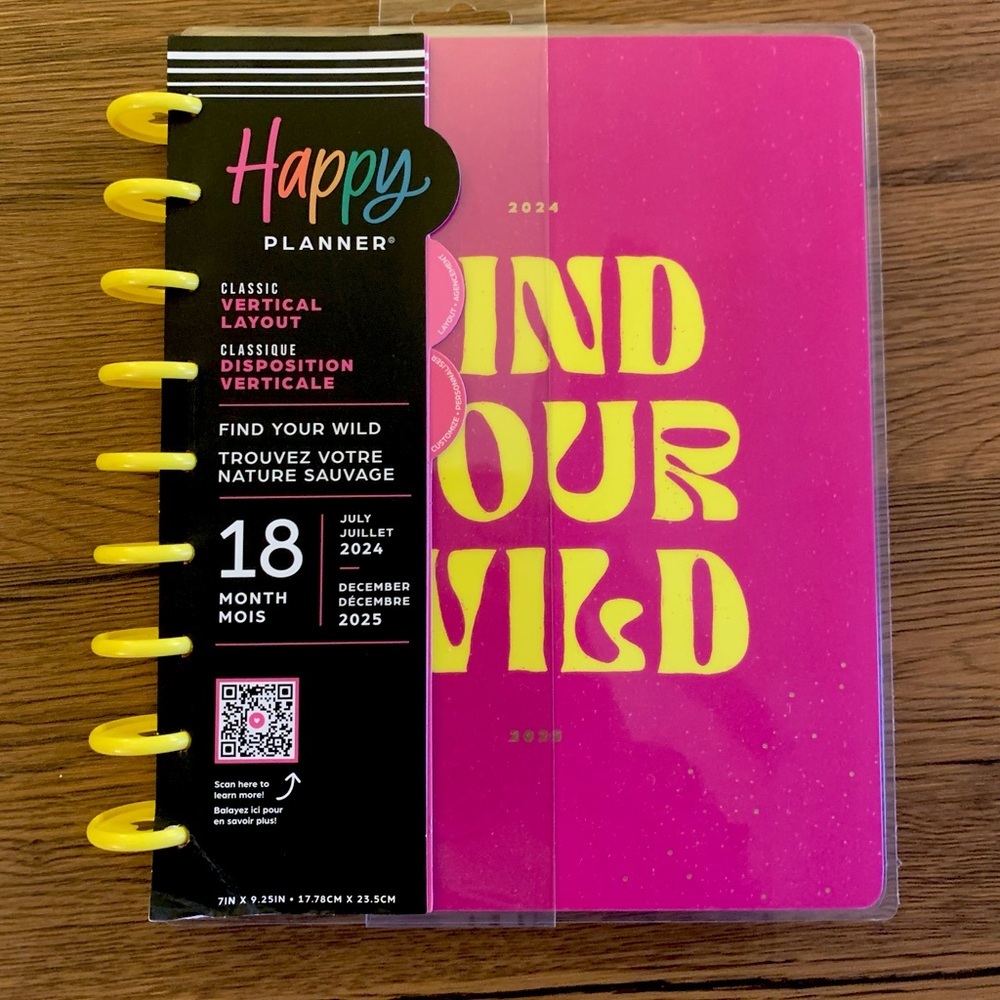 The Happy Planner Pink and Yellow Home Office Planner